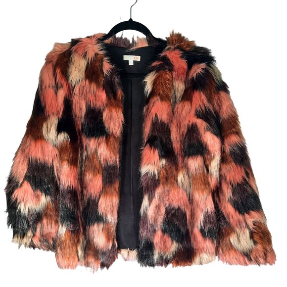 Gianni Bini Jackets & Blazers - Gianni Bini Faux Fur Multicolor Jacket